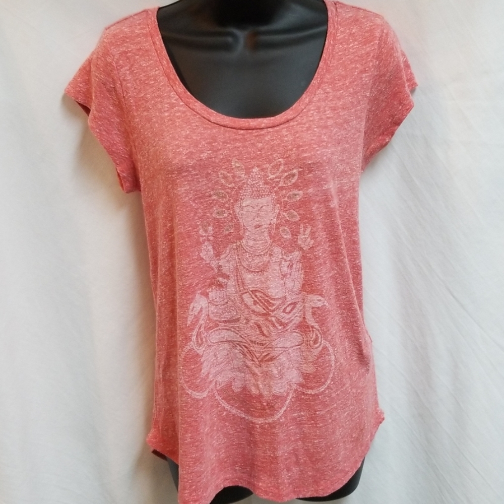 🍒 3 for $15 Lucky brand Tangerine orange tee M